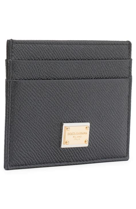 Dolce&Gabbana DG Placard Calfskin Card Holder 